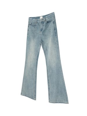 1788834200569719.jpeg FJ063 Men's 12.8 OZ Light Stone Wash Commuter Style Bootcut Jeans