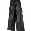 8404 Men's Baggy Matte Coated Drawstring Waist Cargo Pants