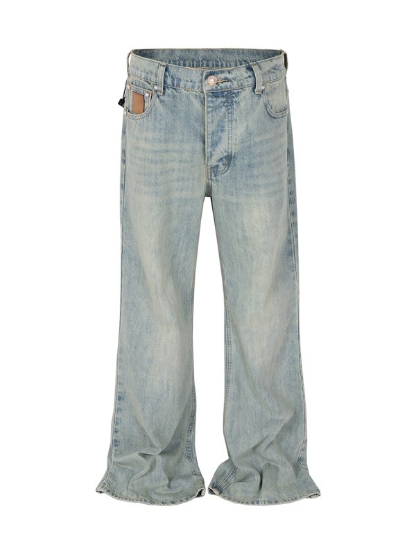 1788834667694694.jpeg TJ126 Men's 13.6 OZ Mud Vintage Wash Bootcut Jeans