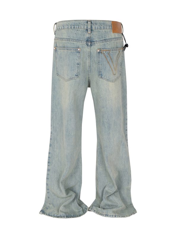 1788834670864423.jpeg TJ126 Men's 13.6 OZ Mud Vintage Wash Bootcut Jeans