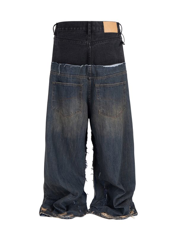 1788834775269001.jpg MJ016 Men's 15.5 OZ Y2K Baggy Double Waist Wide Leg Patchwork Jeans