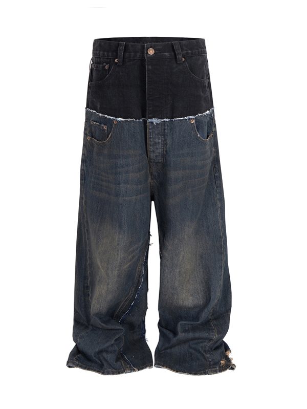 1788834808902928.jpg MJ016 Men's 15.5 OZ Y2K Baggy Double Waist Wide Leg Patchwork Jeans