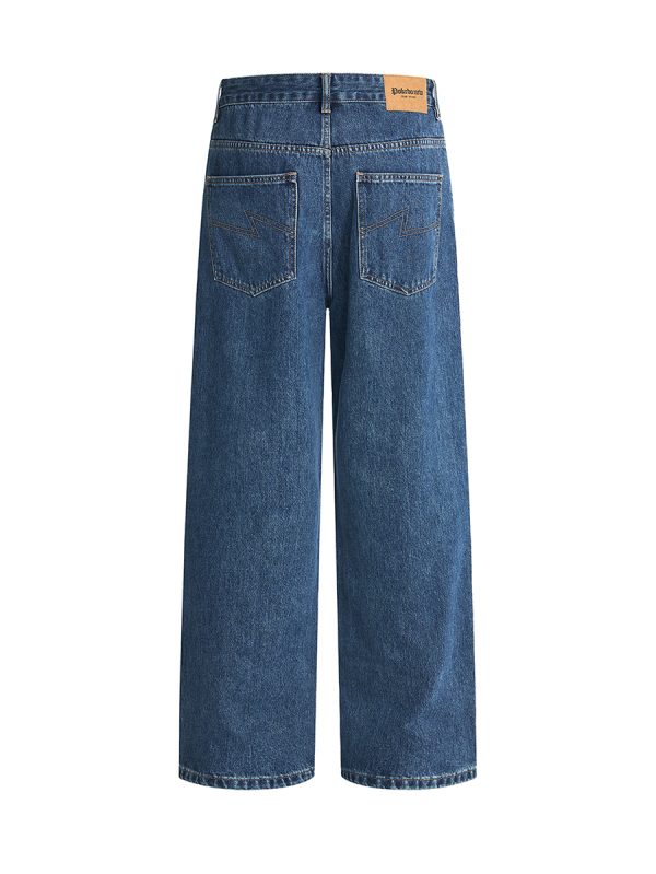 1788835064833753.jpg 6823 Men's 11.8 OZ Cleanfit Stone Wash Relaxed Straight Jeans