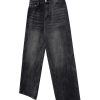1788835700625200.jpg FJ067 Men's Enzyme Stone Wash Charcoal Black Baggy Jeans