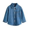 1788964885486477.jpg Baby Boys 6.6 OZ Classic Minimal Casual 100% Cotton Long Sleeve Denim Shirts