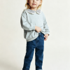 1788968721841655.png Toddler Girls 9 OZ Minimalist Stretch Slim Fit Straight Leg Rolled Cuff Jeans