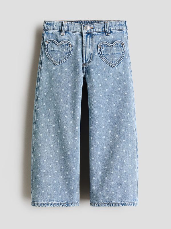 HMKD019  Loose-Fit Wide-Leg Jeans  Cotton 100%  2-8