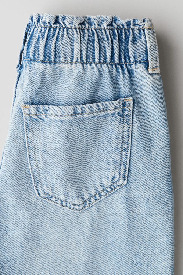 HMKD021  Daisy Wide Leg Paper-Bag Jeans Cotton 100%  2-8