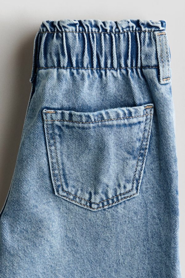 HMKD021  Daisy Wide Leg Paper-Bag Jeans Cotton 100%  2-8