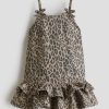HMKD031  Bow-Detail Denim Dress  Cotton 100%   2-8