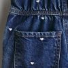 HMKD032  Patterned denim dungarees  Cotton 100%  2-8
