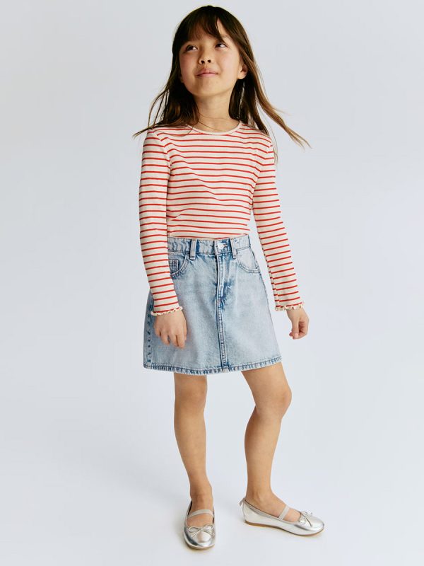 HMKD037  Denim Skirt  Cotton 100%  2-8
