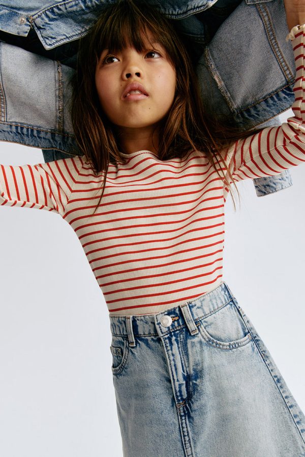 HMKD037  Denim Skirt  Cotton 100%  2-8