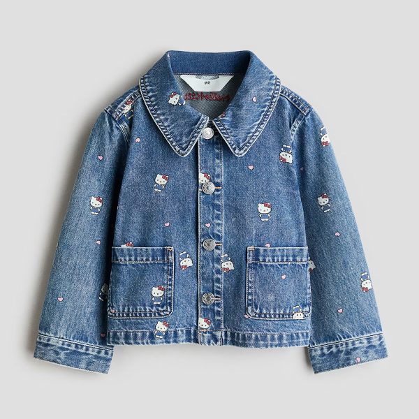 HMKD042  Printed Denim Jacket  Cotton 100%  2-8