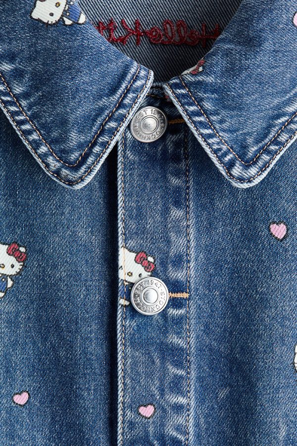 HMKD042  Printed Denim Jacket  Cotton 100%  2-8