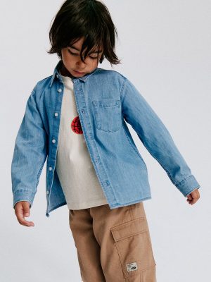 HMKD051  Cotton Denim Shirt  Cotton 100%  2-8
