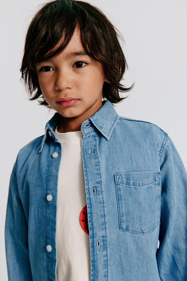 HMKD051  Cotton Denim Shirt  Cotton 100%  2-8