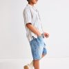 1789068437585958.jpg HMKD029 Loose-Fit Denim Shorts 100% Cotton 2-8