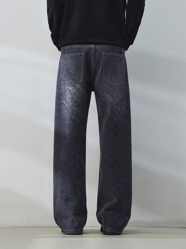 1501 Men's 14.8 OZ Chenille Tone‑on‑Tone Jacquard Straight Jeans