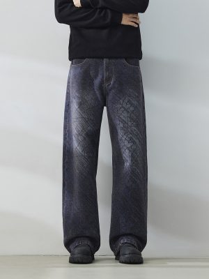 1789275883134910.jpg 1501 Men's 14.8 OZ Chenille Tone‑on‑Tone Jacquard Straight Jeans