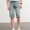 1789957736806634.jpg D501 Men's 10.8 OZ Slim Straight Fit Denim Bermuda Shorts Jorts