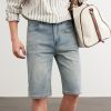 1789957773404606.jpg D501 Men's 10.8 OZ Slim Straight Fit Denim Bermuda Shorts Jorts