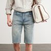 1789957778721037.jpg D501 Men's 10.8 OZ Slim Straight Fit Denim Bermuda Shorts Jorts