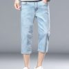 894  Men's 10.8 OZ Stretch Slim Fit Denim 7/10 Length Capris Jeans