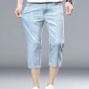 894  Men's 10.8 OZ Stretch Slim Fit Denim 7/10 Length Capris Jeans