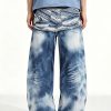 1790081151163652.jpeg 14032 Men's 14.2 OZ 3D Digital Printing Barrel Cut Curve-leg Jeans