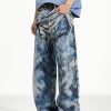 1790081274355655.jpeg 14032 Men's 14.2 OZ 3D Digital Printing Barrel Cut Curve-leg Jeans