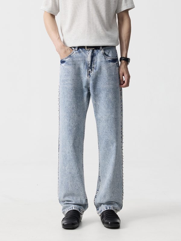 1790101985770731.jpg 19911 Men's 13 OZ Relaxed Straight Acid Snow Wash Beaded Jeans