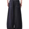 1790131453883576.jpg 3066 Men's 10.8 OZ Baggy Raw Dark Indigo Denim Pleated Balloon Jeans