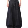1790131482160741.jpg 3066 Men's 10.8 OZ Baggy Raw Dark Indigo Denim Pleated Balloon Jeans