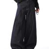 1790131488213362.jpg 3066 Men's 10.8 OZ Baggy Raw Dark Indigo Denim Pleated Balloon Jeans