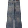 DL3100  Men's 13.2 OZ Distressed Vintage Wash Bootcut Jeans