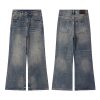 DL3100  Men's 13.2 OZ Distressed Vintage Wash Bootcut Jeans