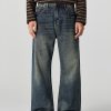 DL3100  Men's 13.2 OZ Distressed Vintage Wash Bootcut Jeans