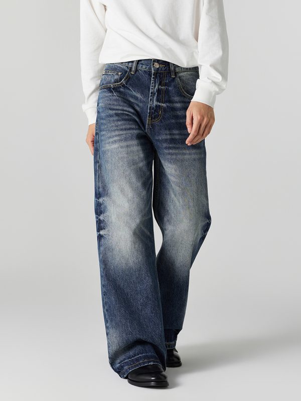 1790222533596954.jpg DL3111 Men's 12.2 OZ Vintage Faded Wash Bootcut Jeans