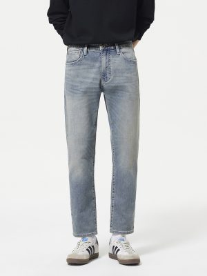 5001  Men's 10.8 OZ Stretch Slim Straight 9/10 Ankle Length Jeans
