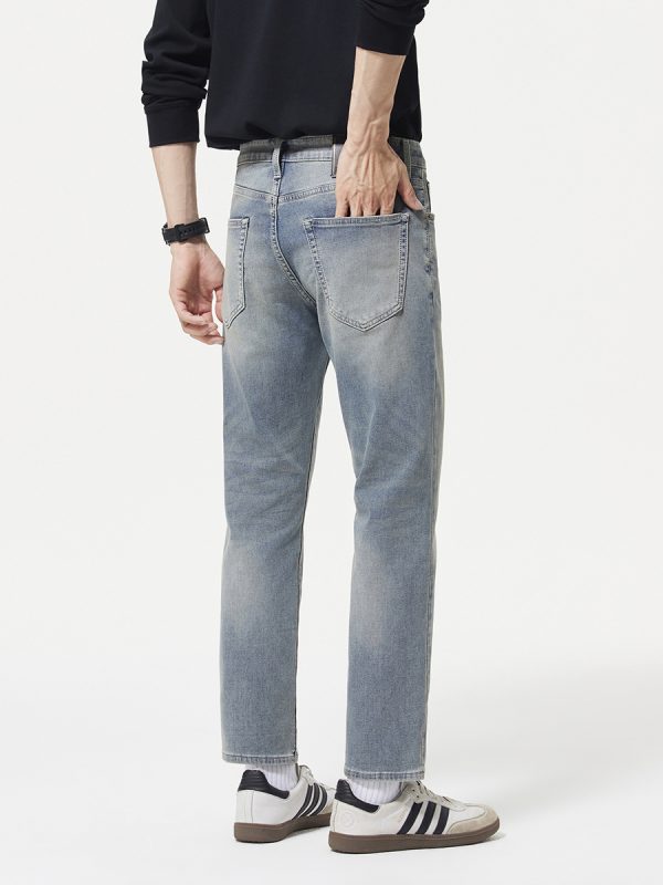 5001  Men's 10.8 OZ Stretch Slim Straight 9/10 Ankle Length Jeans