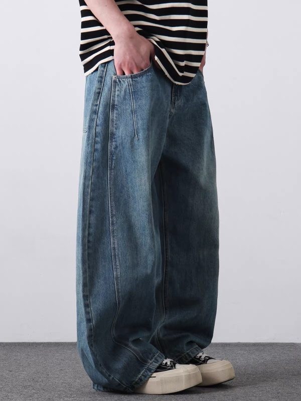 1790969445766026.jpg PL2268 Men's 12.8 OZ Vintage Light Wash Baggy Balloon Jeans