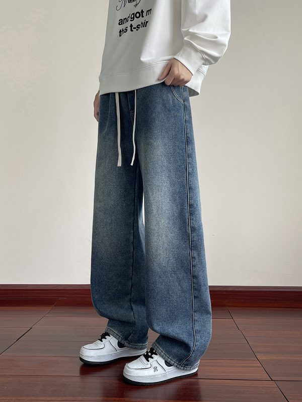 1791428733443395.jpg LL693R1 Men's 11 OZ Elastic Waist Winter Fox Fleece Lined Jeans