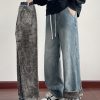 LL693R1  Men's 11 OZ Elastic Waist Winter Fox Fleece Lined Jeans
