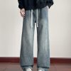 LL693R1  Men's 11 OZ Elastic Waist Winter Fox Fleece Lined Jeans