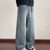 LL693R1  Men's 11 OZ Elastic Waist Winter Fox Fleece Lined Jeans