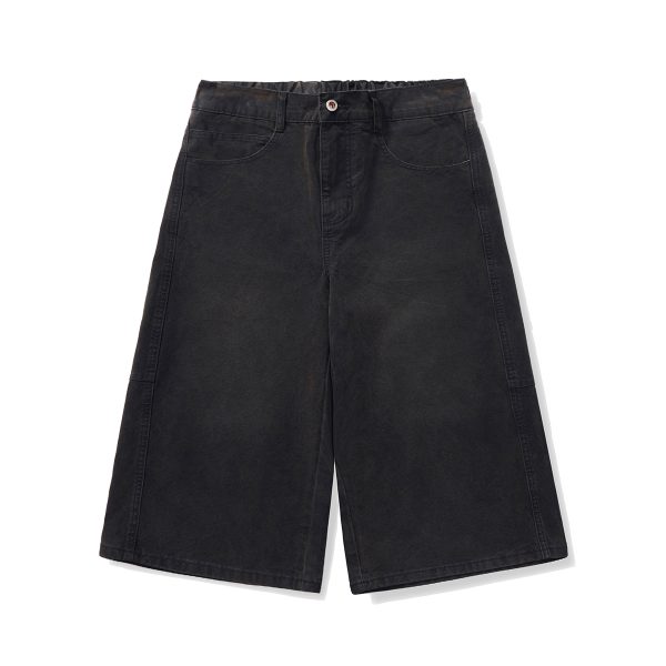 1791788235230752.jpg 721 Men's Dyed Back‑half Elastic Waistband 8/10 Length Cropped Jeans