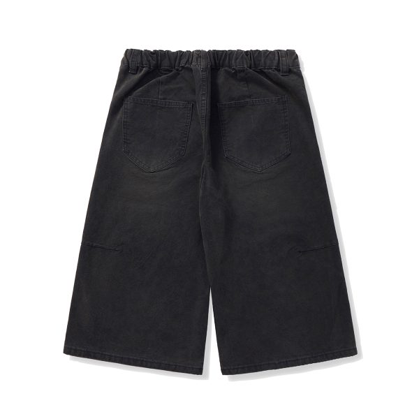 1791788238571771.jpg 721 Men's Dyed Back‑half Elastic Waistband 8/10 Length Cropped Jeans