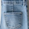 HMKD025  Superstretch Flared Leg Jeans  Cotton 79%, Polyester 20%, Spandex 1%  Embroidered-Motif  2-